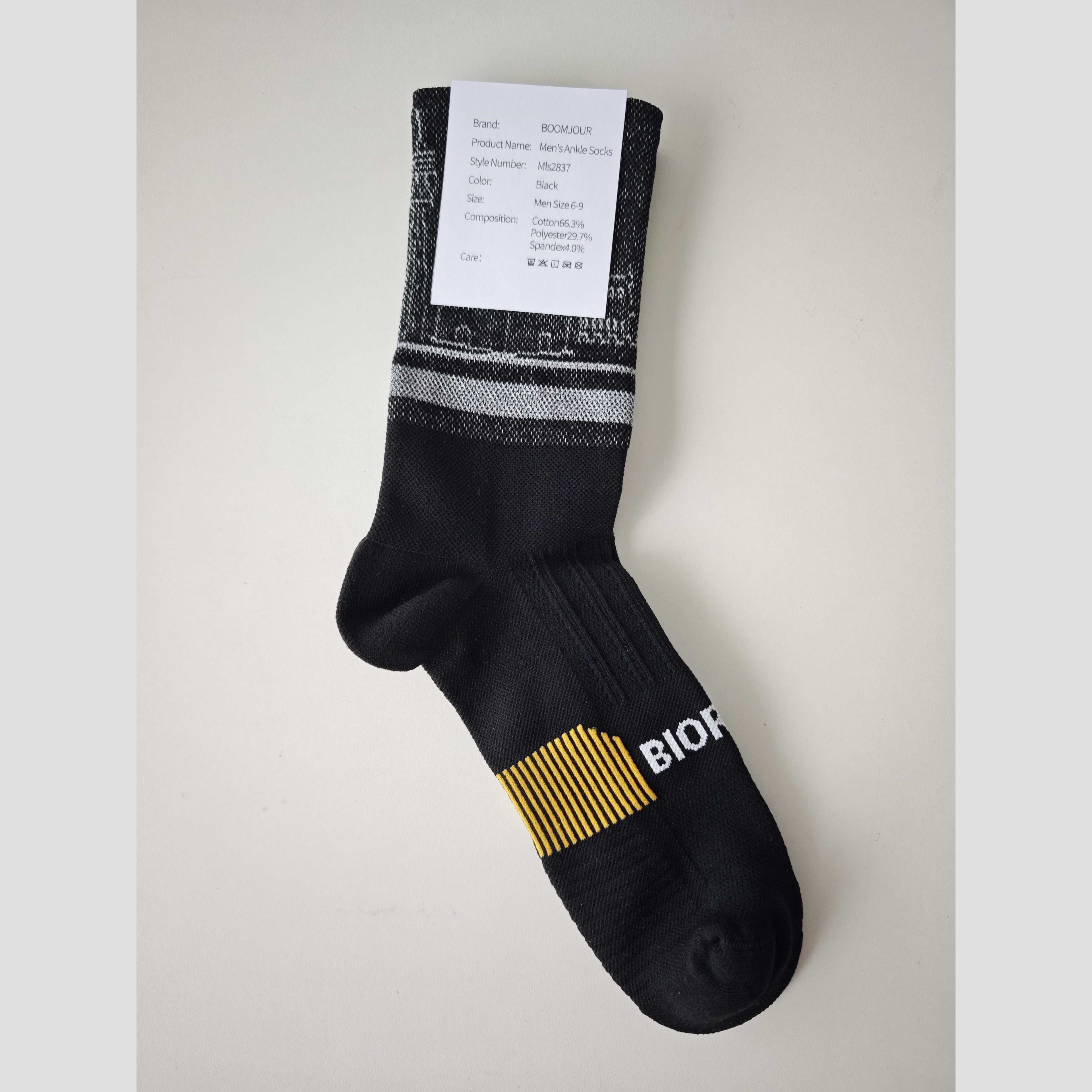 BOOMJOUR Men's Cycling Quarter Socks