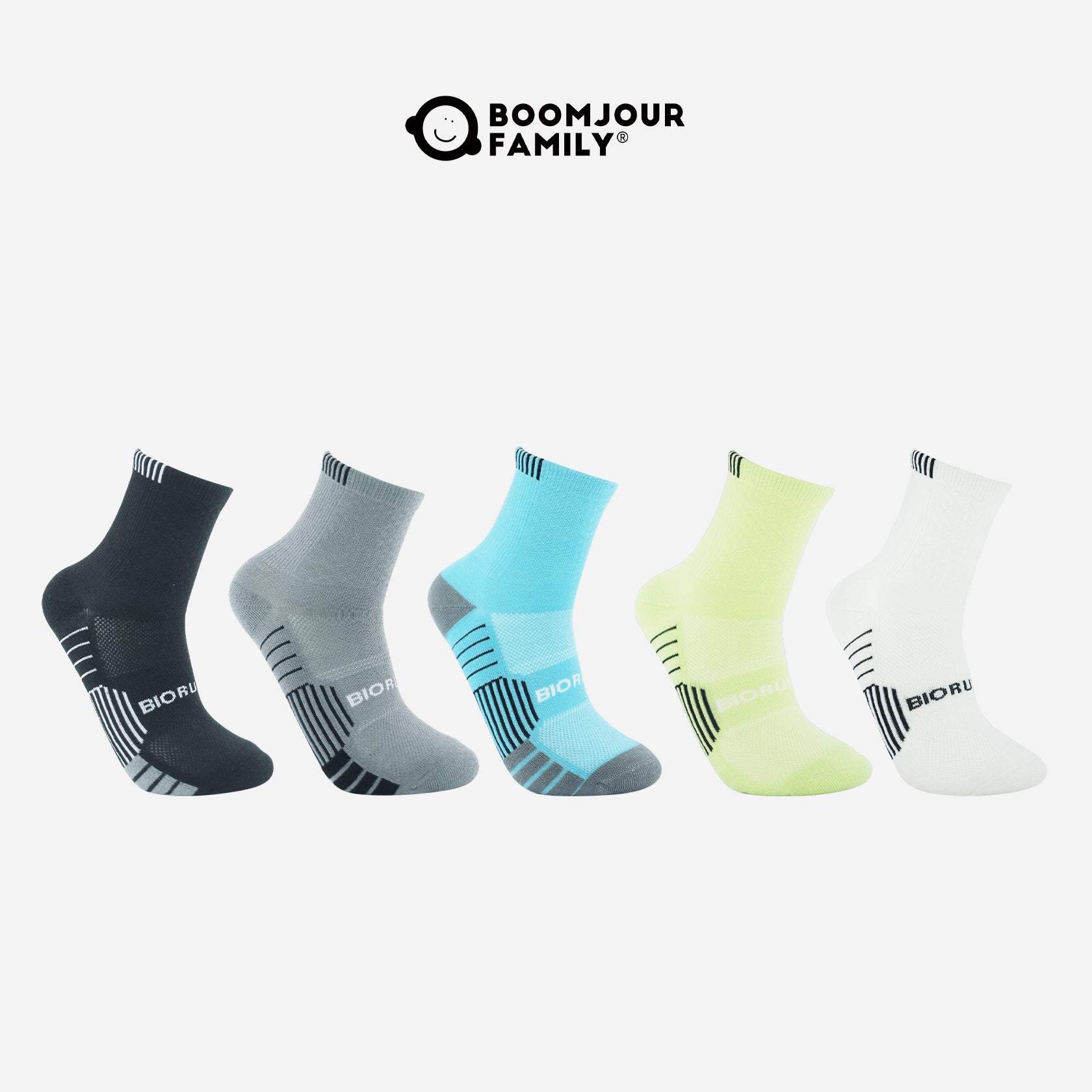 Men's Recycled Yarn Lightweight Running Quarter Socks