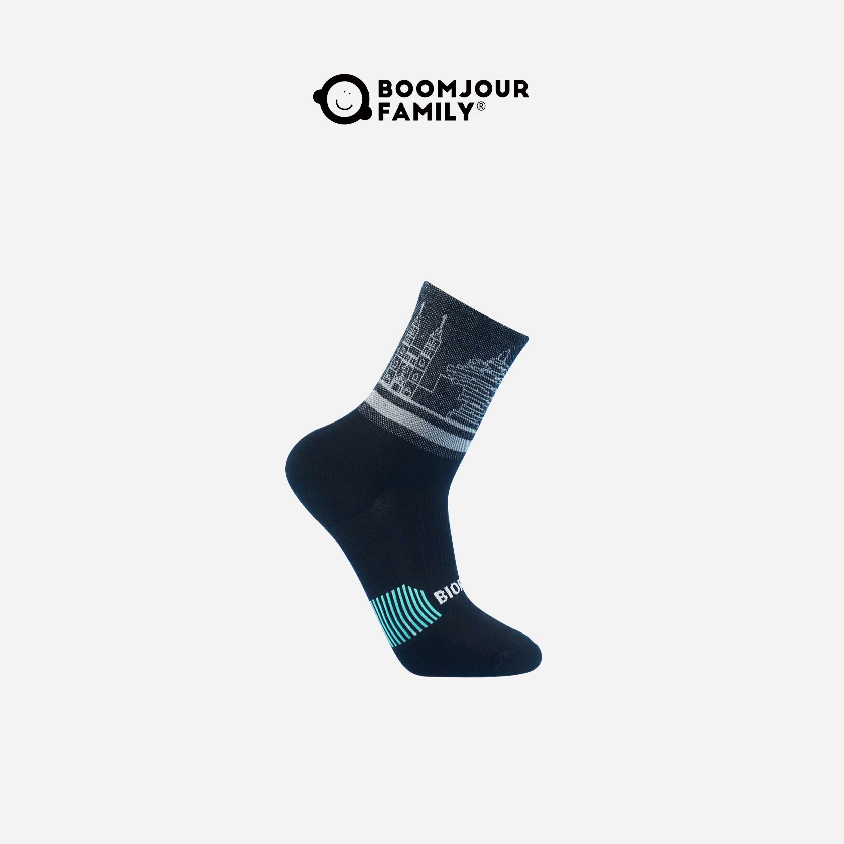Men's City Landmark Cycling Quarter Socks