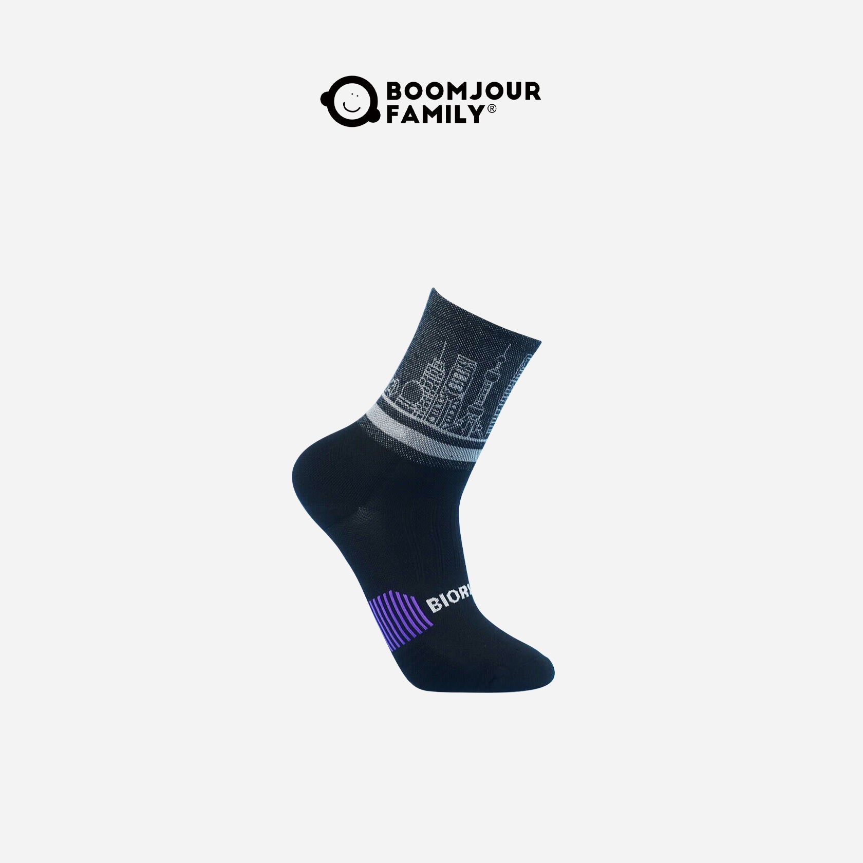 Men's City Landmark Cycling Quarter Socks