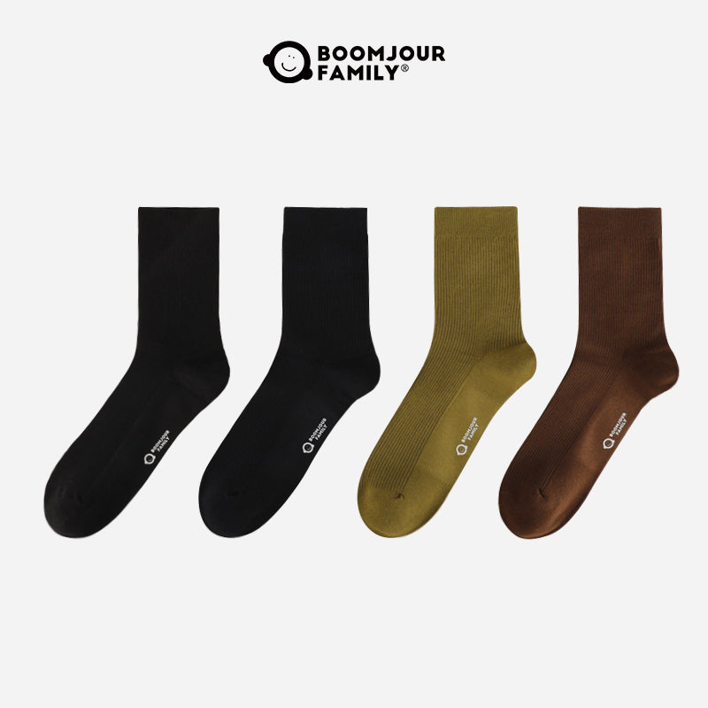 Men's Dress Quarter Socks 4 Pack