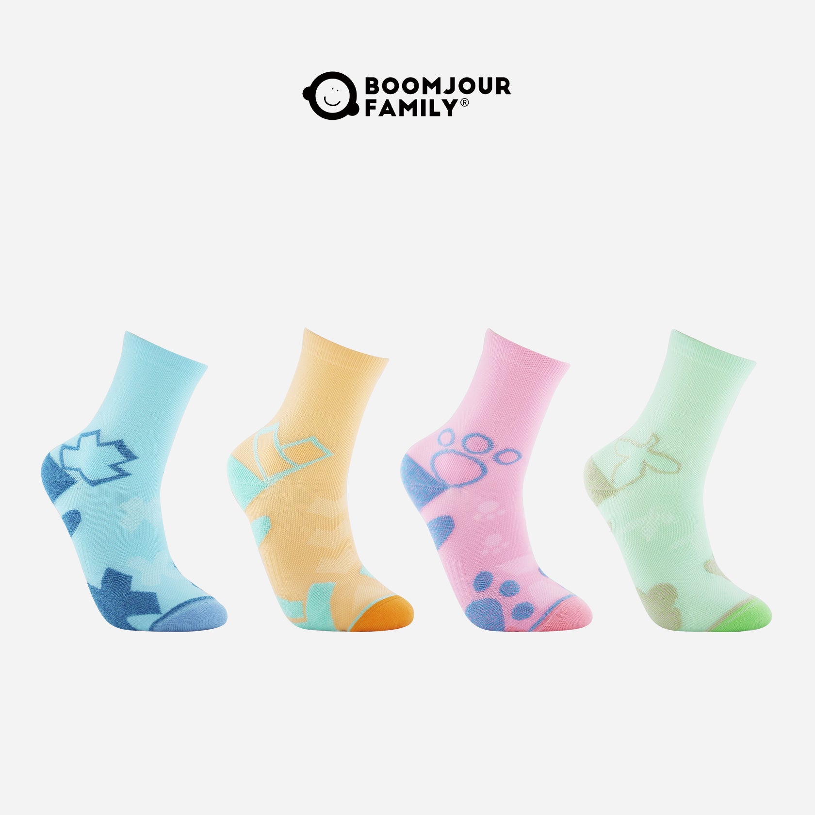Women's Fun Patterned Running Quarter Socks