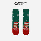 Women's Combed Cotton Christmas Jacquard Crew Socks