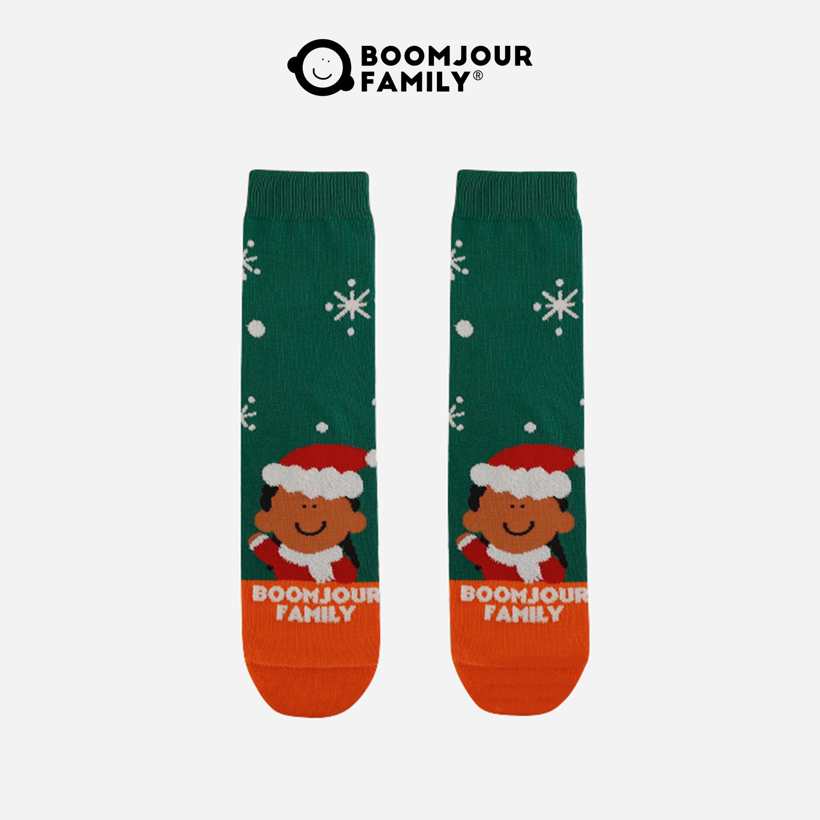 Men's Combed Cotton Christmas Jacquard Crew Socks