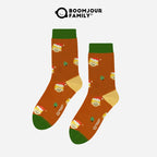 Men's Combed Cotton Christmas Crew Socks